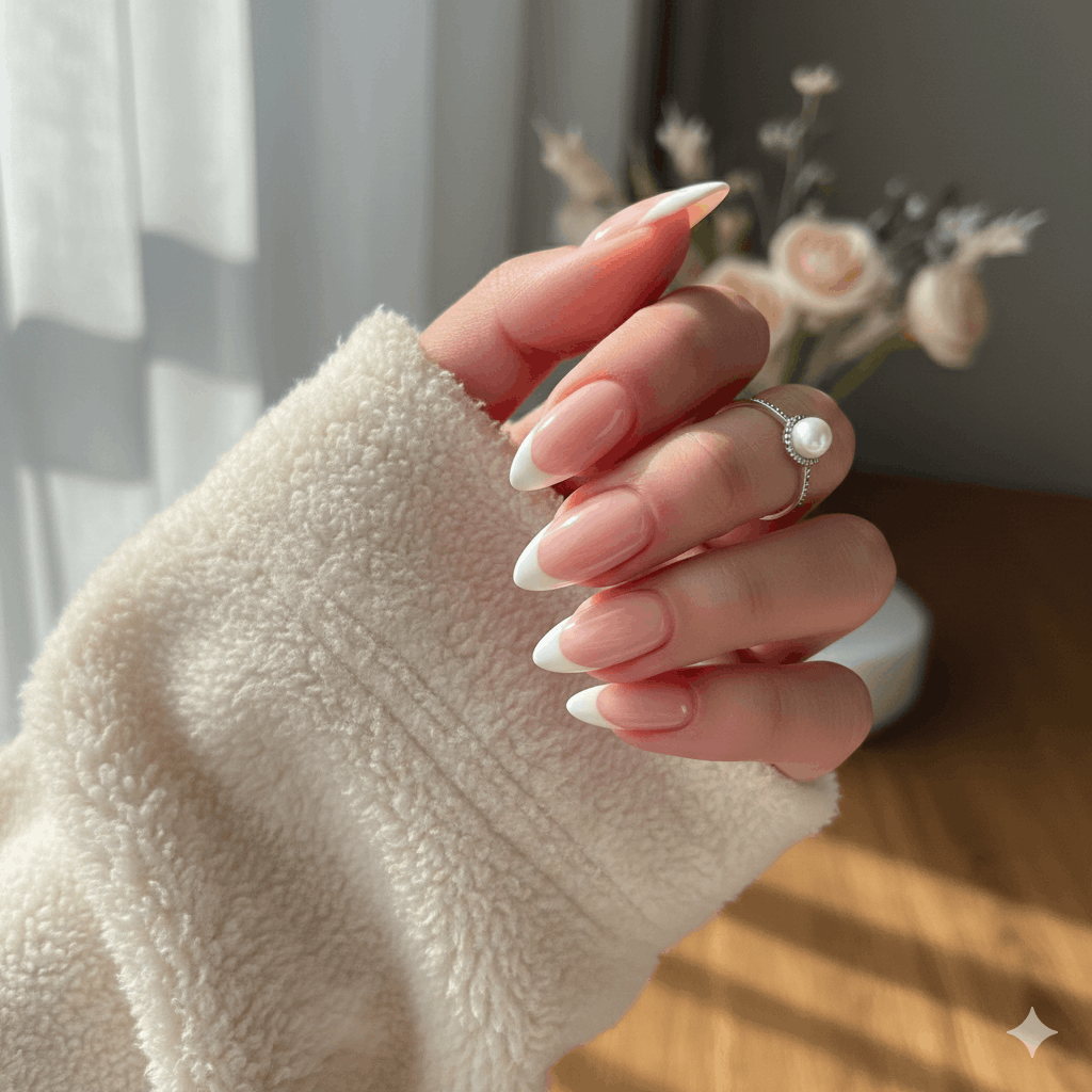 Almond Nägel french