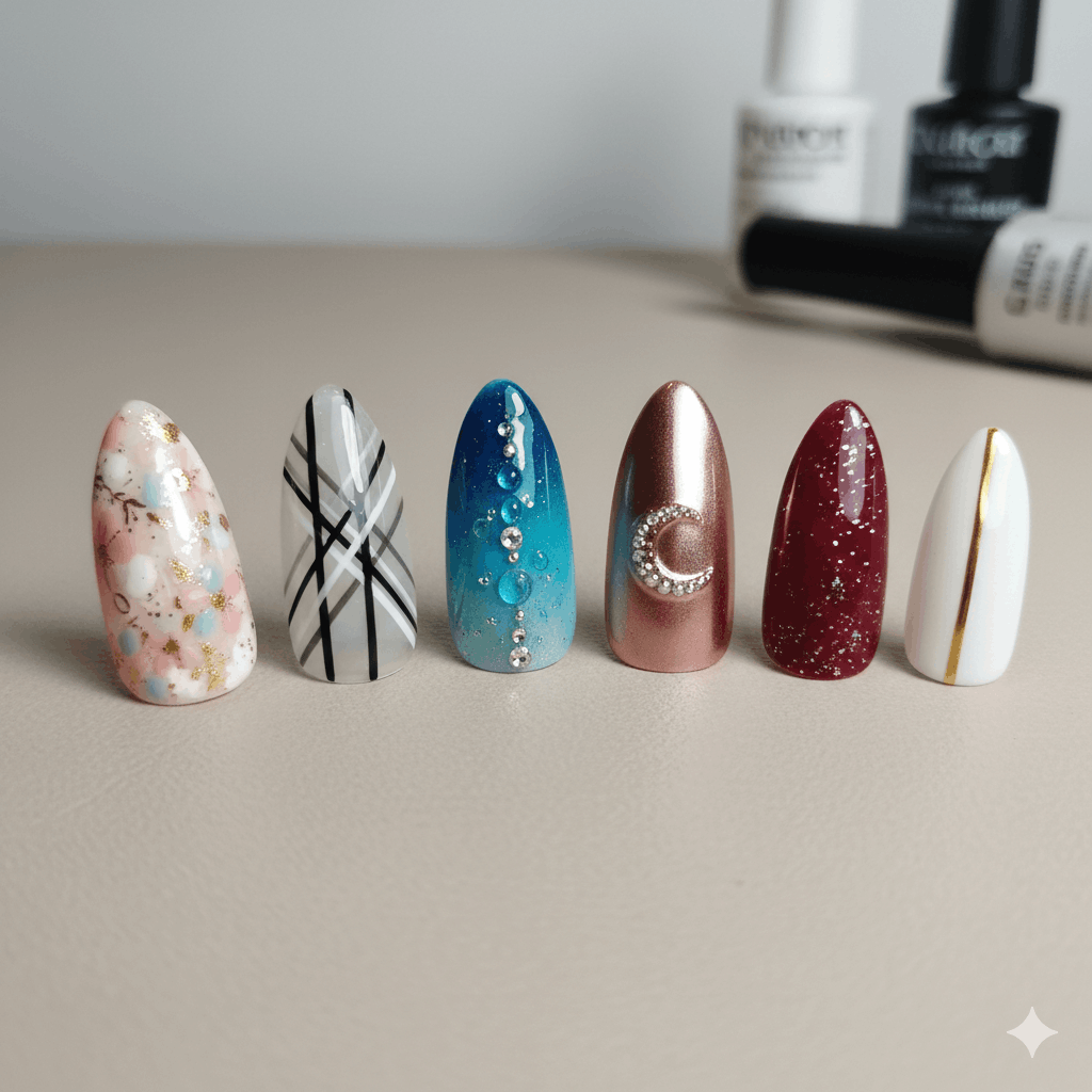 feminine Nailart Ideen Almond Nägel Die schönsten Design-Ideen für feminine, elegante Looks