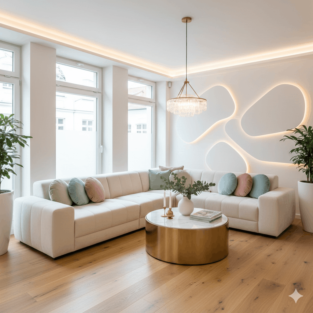 hell eingerichtetes Kosmetikstudio Eine Ecklounge im Kosmetik-Studio einrichten – Wohlfühlraum für Kunden schaffen