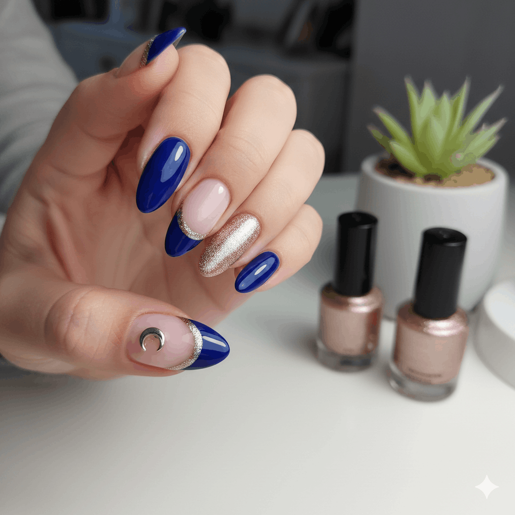 Nageldesign French zweifarbig – Verlaufene French Nail Ideen