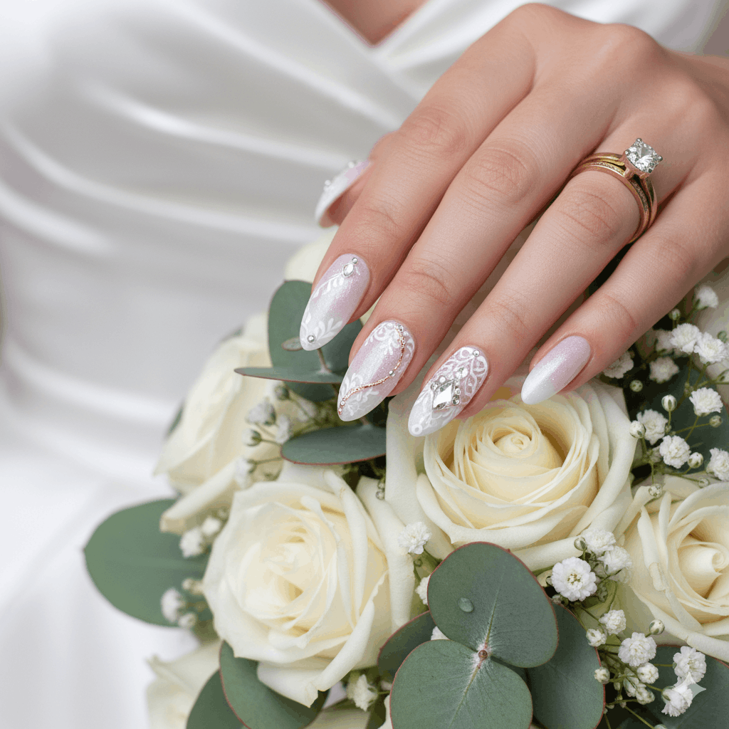 Nageldesign Hochzeit Braut – Nail Art Ideen 2026 2