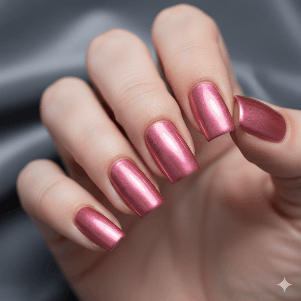 Nageldesign Chrome Rosa Ideen 2026