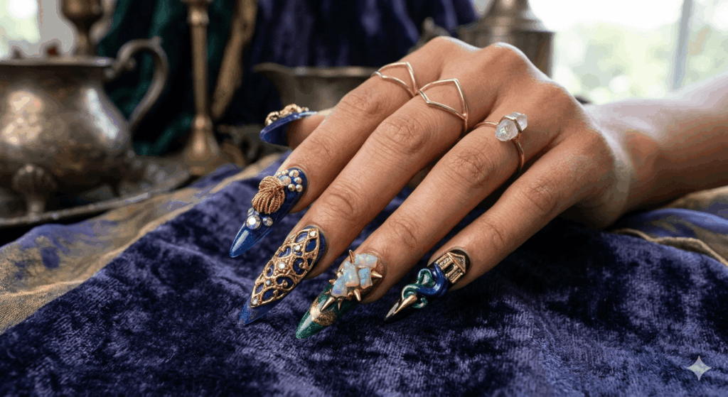 Nageldesign extravagant Ideen 2026 Auffällige Looks und kreative Trends
