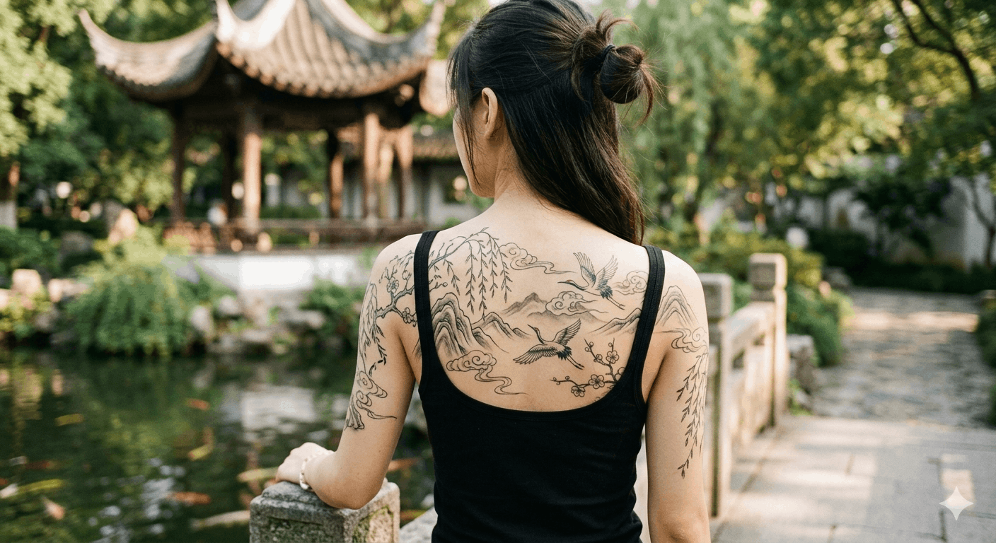 Chinesische Tattoos für Frauen – Ideen mit Bedeutung 2026