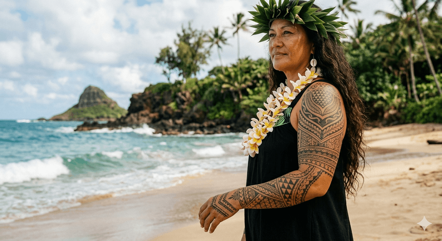 Hawaiianische Tattoos Frauen Ideen mit Bedeutung 2026
