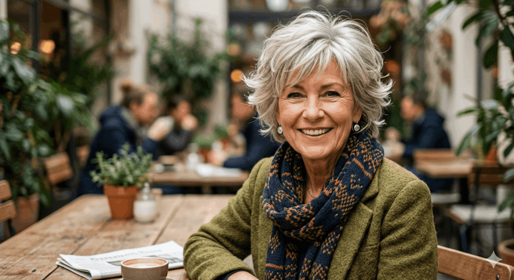 Peppige Frisuren für Frauen ab 60 mit dickem Haar – Ideen 2026