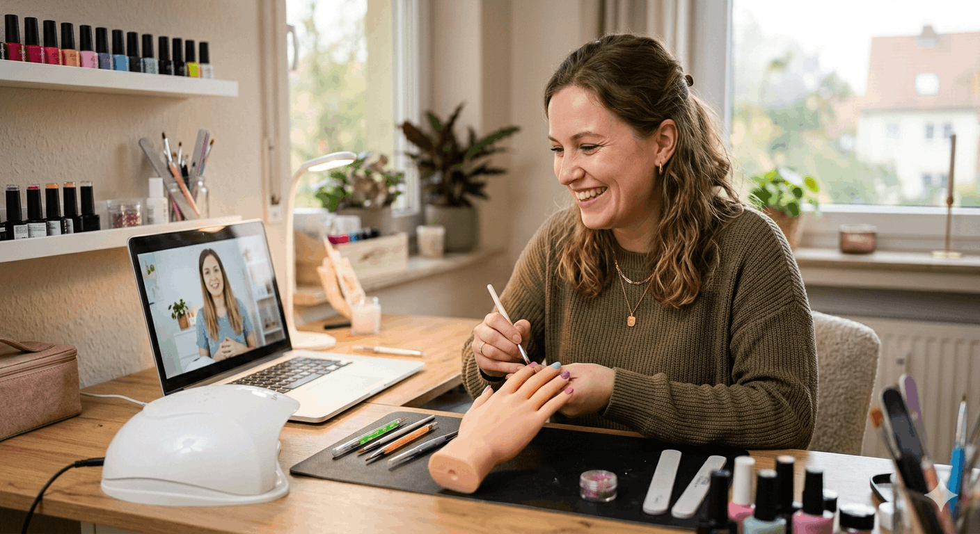 Nageldesign Online lernen Kurse, Schulungen und Tipps 2026